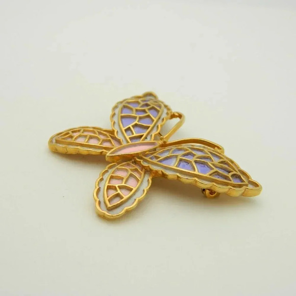 JJ Pastel Enamel Butterfly Pin - Picture 3 of 4